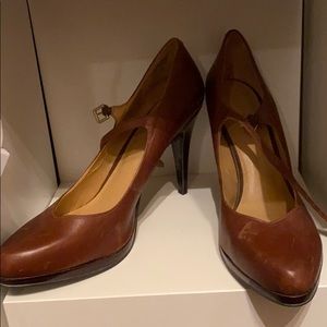 Nine West brown heels sz 12